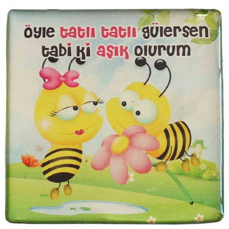 Toptan Sevgiliye Özel Myros Kare Magnet 65x65 mm - 14