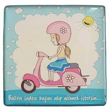 Toptan Sevgiliye Özel Myros Kare Magnet 65x65 mm - 19
