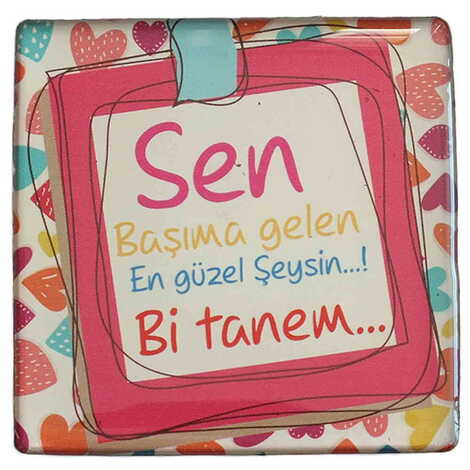 Toptan Sevgiliye Özel Myros Kare Magnet 65x65 mm - 28