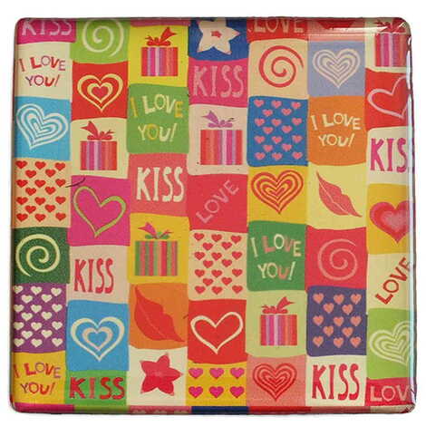 Toptan Sevgiliye Özel Myros Kare Magnet 65x65 mm - 30