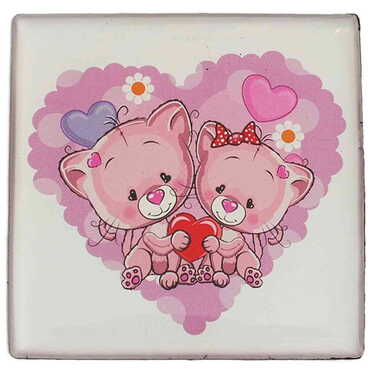 Toptan Sevgiliye Özel Myros Kare Magnet 65x65 mm - 35