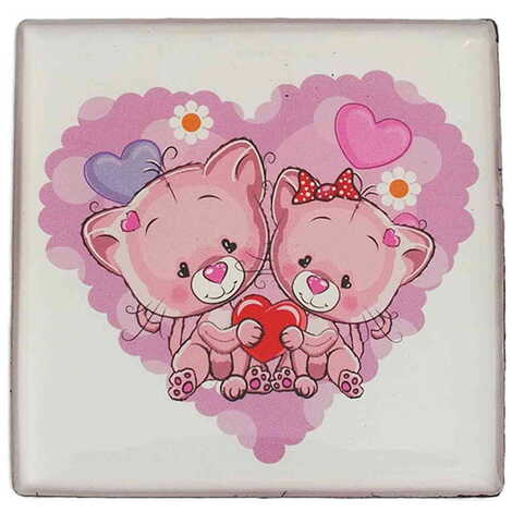 Toptan Sevgiliye Özel Myros Kare Magnet 65x65 mm - 35