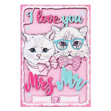 Sweetheart Themed Wooden Customised Door Sign Board 200x290 Mm - 16