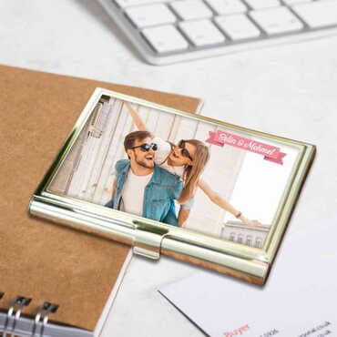 Sweetheart Themed Customised Metal Card Holder 94x60x8 mm