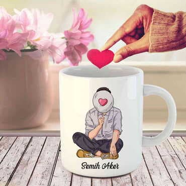Sweetheart Themed Customised Porcelain Souvenir Travel Mug 80x95 mm - 4