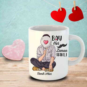 Sweetheart Themed Customised Porcelain Souvenir Travel Mug 80x95 mm - 6