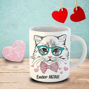 Sweetheart Themed Customised Porcelain Souvenir Travel Mug 80x95 mm - 8