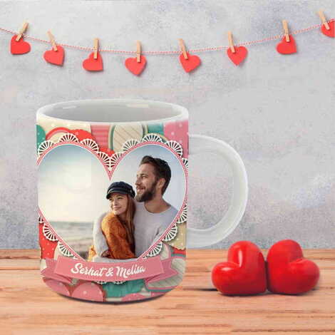 Sweetheart Themed Customised Porcelain Souvenir Travel Mug 80x95 mm - 3