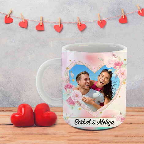 Sweetheart Themed Customised Porcelain Souvenir Travel Mug 80x95 mm - 5