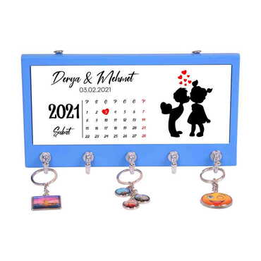 Myros - Sweetheart Themed Wooden Keychain Hanger