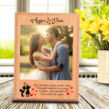 Sweetheart Themed Wooden Desktop Decor - 4