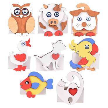 Toptan Sevi̇mli̇ Ahşap Magnetler - 2