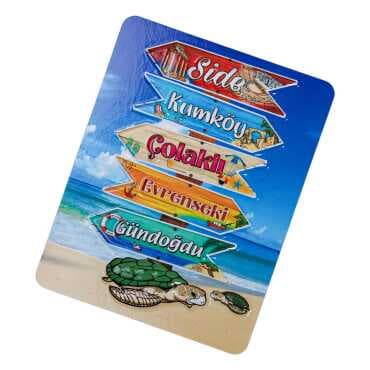 Side Themed Embossed PVC Refrigerator Magnet 70*90 mm - 5