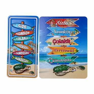 Side Themed Embossed PVC Refrigerator Magnet 70*90 mm - 2