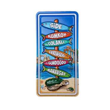Side Themed Embossed PVC Refrigerator Magnet 70*90 mm - 4