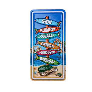 Side Bölgesi Temalı Kabartma Pvc Magnet 70*90 Mm - 4
