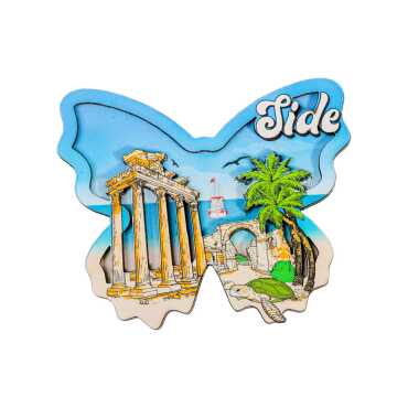 Side Temalı 3D Resimli Ahşap Magnet - Myros