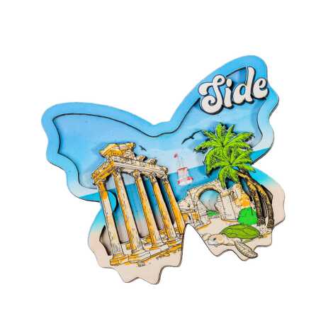 Side Temalı 3D Resimli Ahşap Magnet - 13