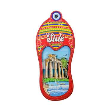 Side Temalı 3D Resimli Ahşap Magnet - 3