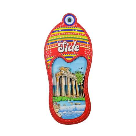 Side Temalı 3D Resimli Ahşap Magnet - 3