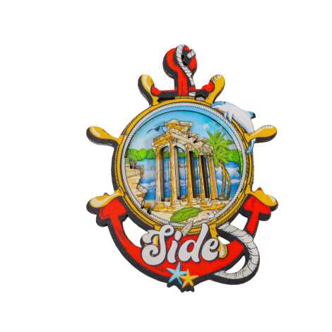 Side Temalı 3D Resimli Ahşap Magnet - 6