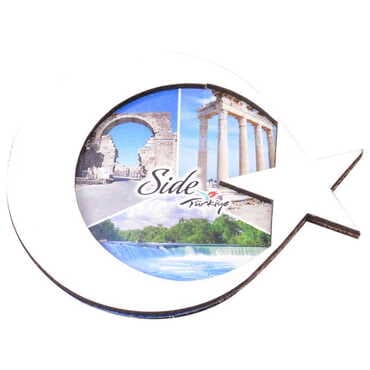 Toptan Side Temalı C Serisi Resimli Ahşap Magnet 90x120 mm - 18