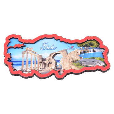 Toptan Side Temalı C Serisi Resimli Ahşap Magnet 90x120 mm - 55