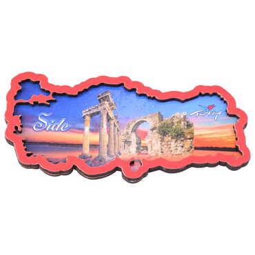 Toptan Side Temalı C Serisi Resimli Ahşap Magnet 90x120 mm - 58