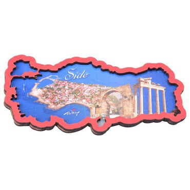 Toptan Side Temalı C Serisi Resimli Ahşap Magnet 90x120 mm - 59