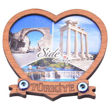 Toptan Side Temalı C Serisi Resimli Ahşap Magnet 90x120 mm - 90
