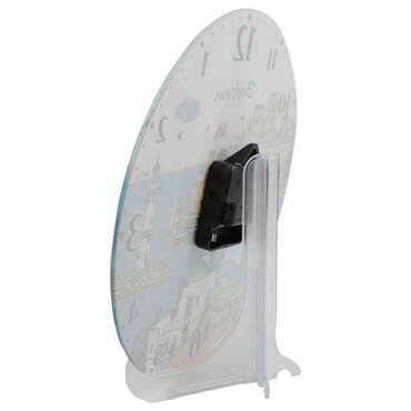 Toptan Side Temalı Dekorlu Cam Saat 25 Cm  - Standart - 2