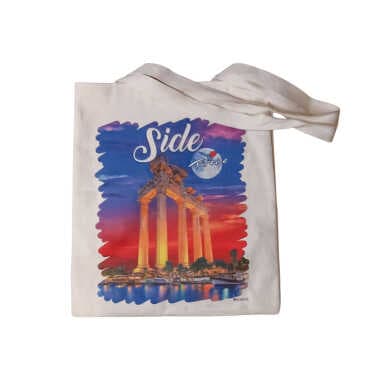 Side Themed Digital Printed Tote Bag 35x40 cm - 3