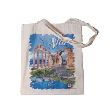 Side Themed Digital Printed Tote Bag 35x40 cm - 7