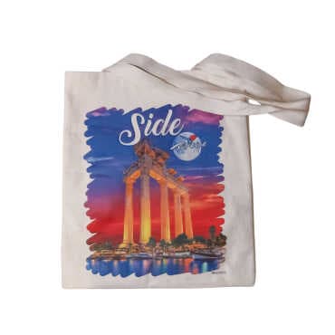 Side Themed Digital Printed Tote Bag 35x40 cm - 8