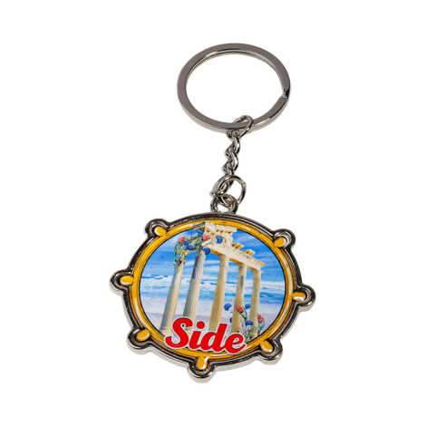 Side Temalı Dümen Şekilli Metal Anahtarlık - 7