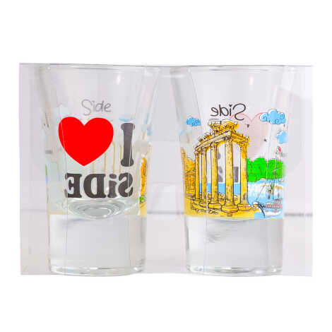 Toptan Side Temalı Shot Bardak 2 Li̇ - 4