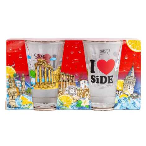 Toptan Side Temalı Shot Bardak 2 Li̇ - 4