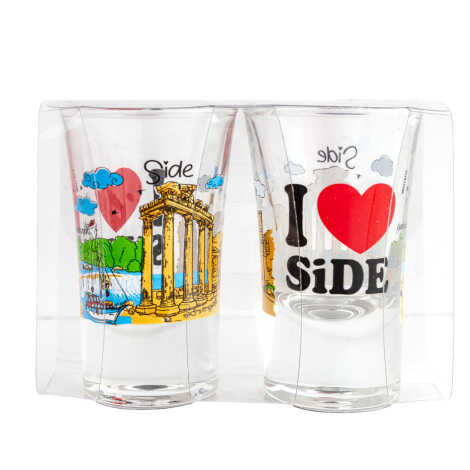 Toptan Side Temalı Shot Bardak 2 Li̇ - 6