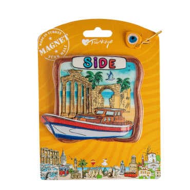 Side Themed Carded UV Polyester Refrigerator Magnet - 6