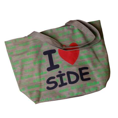 Side Temalı Klasik Plaj Çantası - 6
