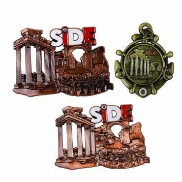 Side Themed Metal Mix Refrigerator Magnet - 2