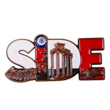 Side Themed Metal Mix Refrigerator Magnet - 6