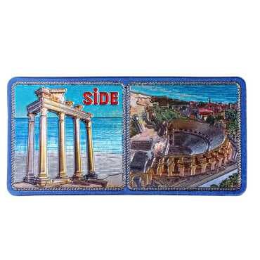 Side Themed Metallic Refrigerator Magnet 50x100 mm - 7