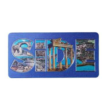 Side Themed Metallic Refrigerator Magnet 50x100 mm - 8