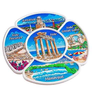 Side Temalı MYROS 20 CM UV POLYESTER TABAK - 5