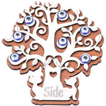 Side Themed Wooden Engraved Souvenir Fridge Magnet - 3