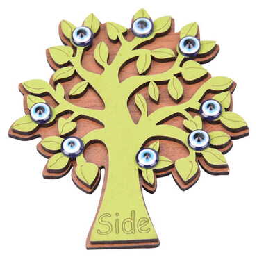 Side Themed Wooden Engraved Souvenir Fridge Magnet - 9