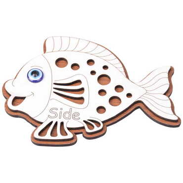 Side Themed Wooden Engraved Souvenir Fridge Magnet - 19