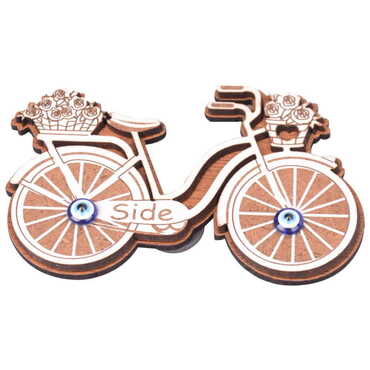Side Themed Wooden Engraved Souvenir Fridge Magnet - 20