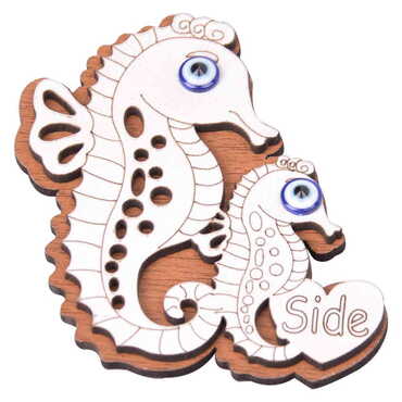Side Themed Wooden Engraved Souvenir Fridge Magnet - 27